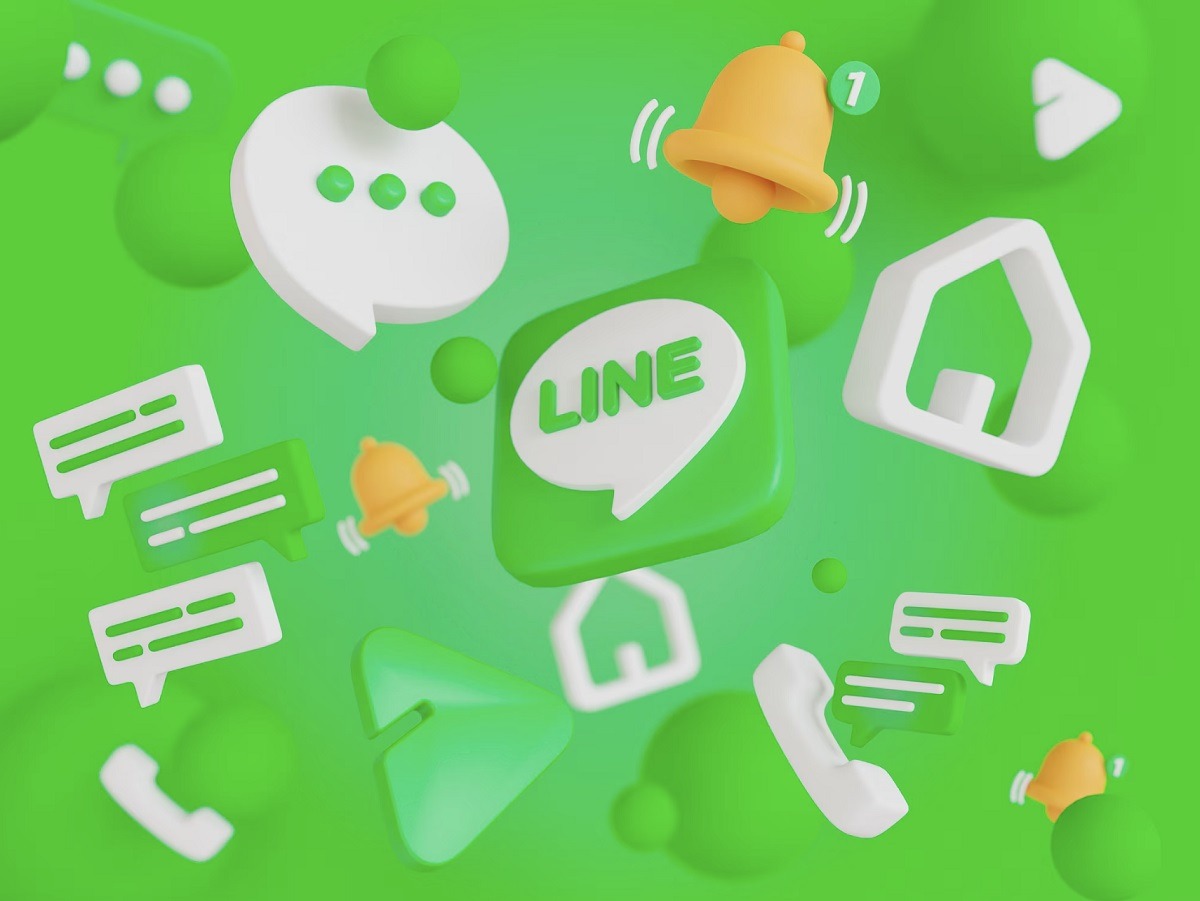 How does the Line app identify targeted customers?